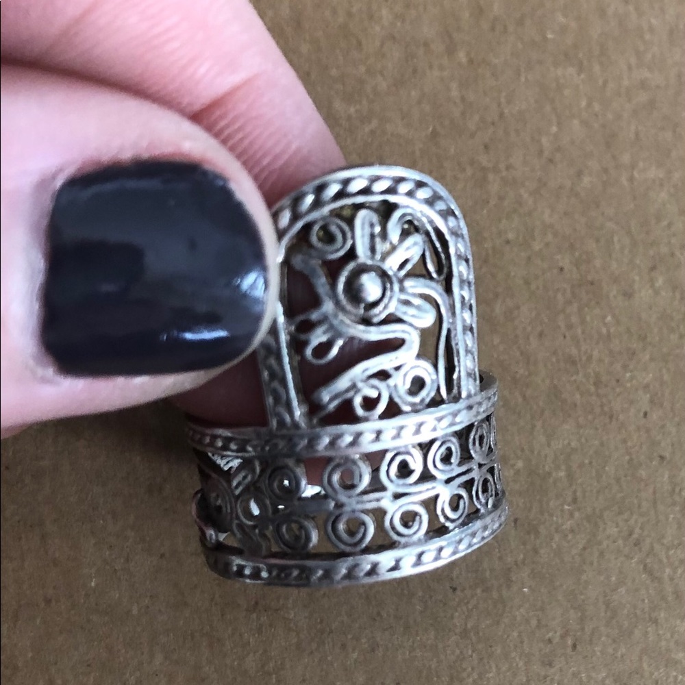 Sterling Silver Unique Ring 7 - image 1